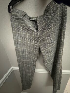Sean John Gray Plaid Dress Pants